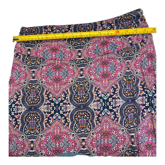 Cynthia Rowley Women’s Long Paisley Maxi Skirt Size Medium Pink/Blue Patterned - Picture 6 of 8